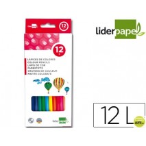 LAPICES DE COLORES LIDERPAPEL C/ DE 12 COLORES
