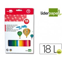 LAPICES DE COLORES LIDERPAPEL C/ DE 18 COLORES