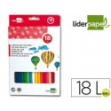 LAPICES DE COLORES LIDERPAPEL C/ DE 18 COLORES