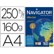 PAPEL FOTOCOPIADORA NAVIGATOR DIN A4 160 GRAMOS PAPEL MULTIUSO INK-JET Y LASER-PAQUETE DE 250 HOJAS