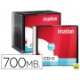 CD-R IMATION CAPACIDAD 700MB DURACION 80MIN VELOCIDAD 52X SUPERFICIE IMPRIMIBLE CAJA SLIM -1 UNIDAD-