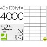 ETIQUETA ADHESIVA Q-CONNECT KF00574 -TAMAÑO 52,5X29,7 MM -FOTOCOPIADORA -LASER -INK-JET-CAJA CON 100