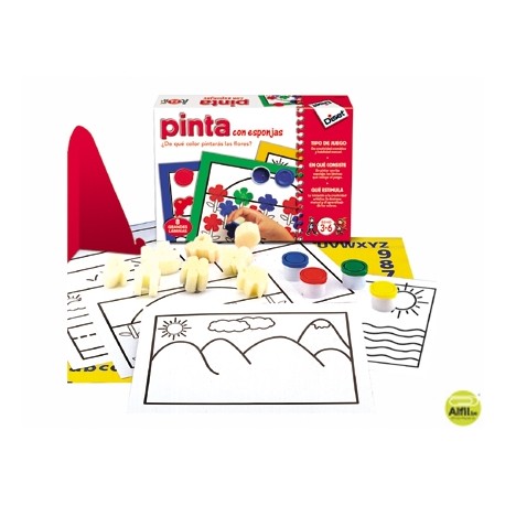 JUEGO DISET DIDACTICO PINTA CON ESPONJAS
