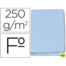 SUBCARPETA CARTULINA GIO FOLIOPOCKET AZUL CON BOLSA Y SOLAPA