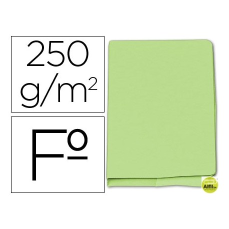 SUBCARPETA CARTULINA GIO FOLIOPOCKET VERDE CON BOLSA Y SOLAPA