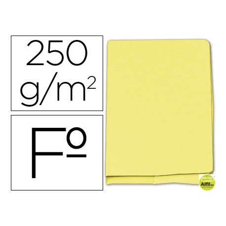 SUBCARPETA CARTULINA GIO FOLIOPOCKET AMARILLO CON BOLSA Y SOLAPA