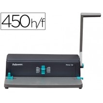 ENCUADERNADORA PARA ESPIRAL METALICO FELLOWES ESP50 PERFORA 20 HOJAS TAMAÑO A4 ENCUADERNA HASTA 330