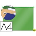 CARPETA COLGANTE F-PARPERFLOW POLIPROPILENO VERDE TRANSPARENTE