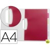 CARPETA BEAUTONE DOSSIER PINZA LATERAL POLIPROPILENO DIN A4 TRANSPARENTE CON SEPARADORES