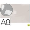 CARPETA BEAUTONE DOSSIER BROCHE POLIPROPILENO DIN A8 INCOLORA CON CIERRE DE VELCRO