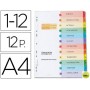 SEPARADOR AVERY IMPRIMIBLES DIN A4 12 SEPARADORES NUMERICOS