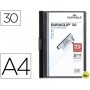 CARPETA DURACLIP DOSSIER PINZA LATERAL NEGRO CAPACIDAD 30 HOJAS