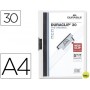 CARPETA DURACLIP DOSSIER PINZA LATERAL BLANCO CAPACIDAD 30 HOJAS