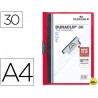 CARPETA DURACLIP DOSSIER PINZA LATERAL ROJO CAPACIDAD 30 HOJAS