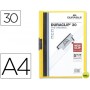 CARPETA DURACLIP DOSSIER PINZA LATERAL AMARILLO CAPACIDAD 30 HOJAS