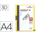 CARPETA DURACLIP DOSSIER PINZA LATERAL AMARILLO CAPACIDAD 30 HOJAS