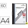 CARPETA DURACLIP DOSSIER PINZA LATERAL NEGRO CAPACIDAD 60 HOJAS