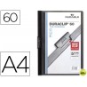 CARPETA DURACLIP DOSSIER PINZA LATERAL NEGRO CAPACIDAD 60 HOJAS