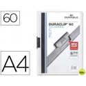 CARPETA DURACLIP DOSSIER PINZA LATERAL BLANCO CAPACIDAD 60 HOJAS