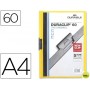 CARPETA DURACLIP DOSSIER PINZA LATERAL AMARILLO CAPACIDAD 60 HOJAS