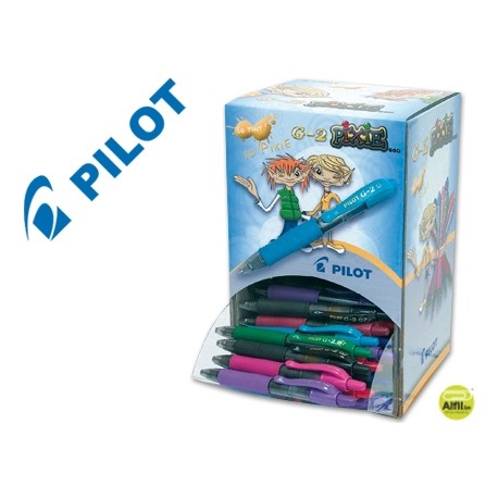 BOLIGRAFO PILOT G-2 PIXIE TINTA GEL -RETRACTIL -SUJECION DE CAUCHO -EXPOSITOR DE 84 UNIDADES