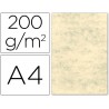 CARTULINA MARMOLEADA DIN A4 200 GR. CREMA CLARO