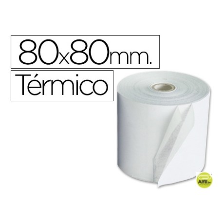 ROLLO SUMADORA TERMICO Q-CONNECT 80 MM ANCHO X 80 MM DIAMETRO