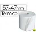 ROLLO SUMADORA TERMICO Q-CONNECT 57 MM ANCHO X 47MM DIAMETRO PARA MAQUINAS TARJETAS DE CREDITOS
