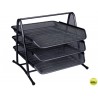 BANDEJA SOBREMESA Q-CONNECT METALICA KF-00823 REJILLA NEGRA -3 NIVELES 350X278X275 MM