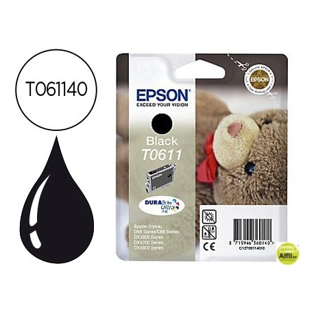 INK-JET EPSON STYLUS D68/D88/D88 PLUS, DX3800/DX4200/DX4800 NEGRO