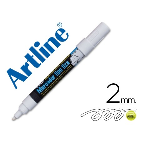 ROTULADOR ARTLINE PIZARRA VERDE NEGRA EPW-4-BL COLOR BLANCO