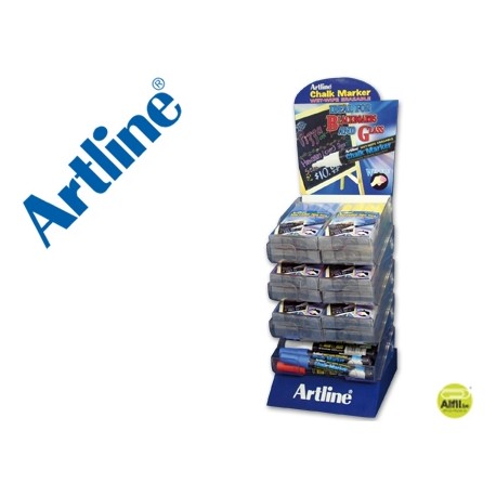 ROTULADOR ARTLINE PIZARRA VERDES-NEGRAS EPW-4-EXP COLORES SURTIDOS -EXPOSITOR DE 44 ROTULADORES