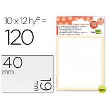 ETIQUETAS LIDERPAPEL SOBRE DE 10 H. + 2 H. OBSEQUIO 19X40 MM -10 UNIDADES POR HOJA