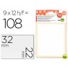 ETIQUETAS LIDERPAPEL SOBRE DE 10 H. + 2 H. OBSEQUIO 22X32 MM -9 UNIDADES POR HOJA