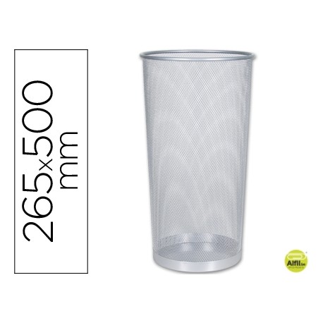 PARAGUERO METALICO Q-CONNECT KF00828 REJILLA PLATA -265 DIAMETRO X 500 MM