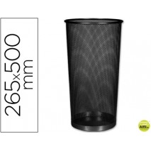 PARAGUERO METALICO Q-CONNECT KF00829 REJILLA NEGRO -265 DIAMETRO X 500 MM