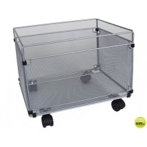 CARRITO PARA CARPETAS COLGANTEQ-CONNECT KF00830 REJILLA PLATA CON RUEDAS METALICO -380X325X300 FOLIO