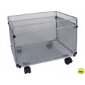 CARRITO PARA CARPETAS COLGANTEQ-CONNECT KF00830 REJILLA PLATA CON RUEDAS METALICO -380X325X300 FOLIO