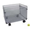 CARRITO PARA CARPETAS COLGANTEQ-CONNECT KF00830 REJILLA PLATA CON RUEDAS METALICO -380X325X300 FOLIO