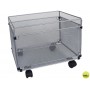 CARRITO PARA CARPETAS COLGANTEQ-CONNECT KF00830 REJILLA PLATA CON RUEDAS METALICO -380X325X300 FOLIO