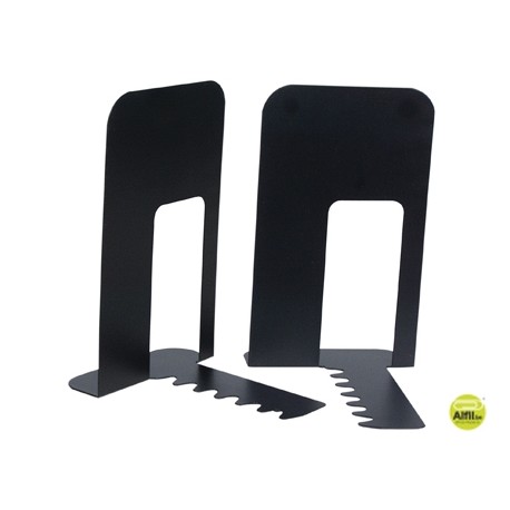 APOYALIBROS METALICO Q-CONNECTKF00837 NEGRO -JUEGO -140X178X191