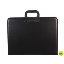 CARTERA PORTADOCUMENTOS Q-CONNECT NEGRA CON ASA CON CREMALLERA DIN A3 420X297 MM