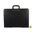 CARTERA PORTADOCUMENTOS Q-CONNECT NEGRA CON ASA CON CREMALLERA DIN A3 420X297 MM