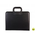 CARTERA PORTADOCUMENTOS Q-CONNECT NEGRA CON ASA CON CREMALLERA DIN A4 210X297 MM