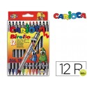 ROTULADOR CARIOCA BIRELO BIPUNTA CAJA DE 12 COLORES