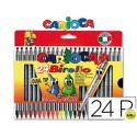 ROTULADOR CARIOCA BIRELO BIPUNTA CAJA DE 24 COLORES