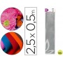 PAPEL CRESPON LIDERPAPEL 50 CM X 2.5M METALIZADO PLAT A