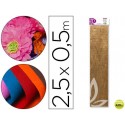 PAPEL CRESPON LIDERPAPEL 50 CM X 2.5M METALIZADO ORO