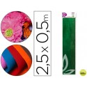 PAPEL CRESPON LIDERPAPEL 50 CM X 2.5M METALIZADO VERD E