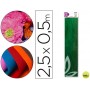 PAPEL CRESPON LIDERPAPEL 50 CM X 2.5M METALIZADO VERD E